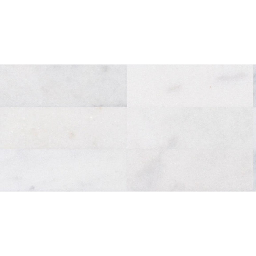 Tesoro Snow White 3" x 9" Honed Natural Stone Tile