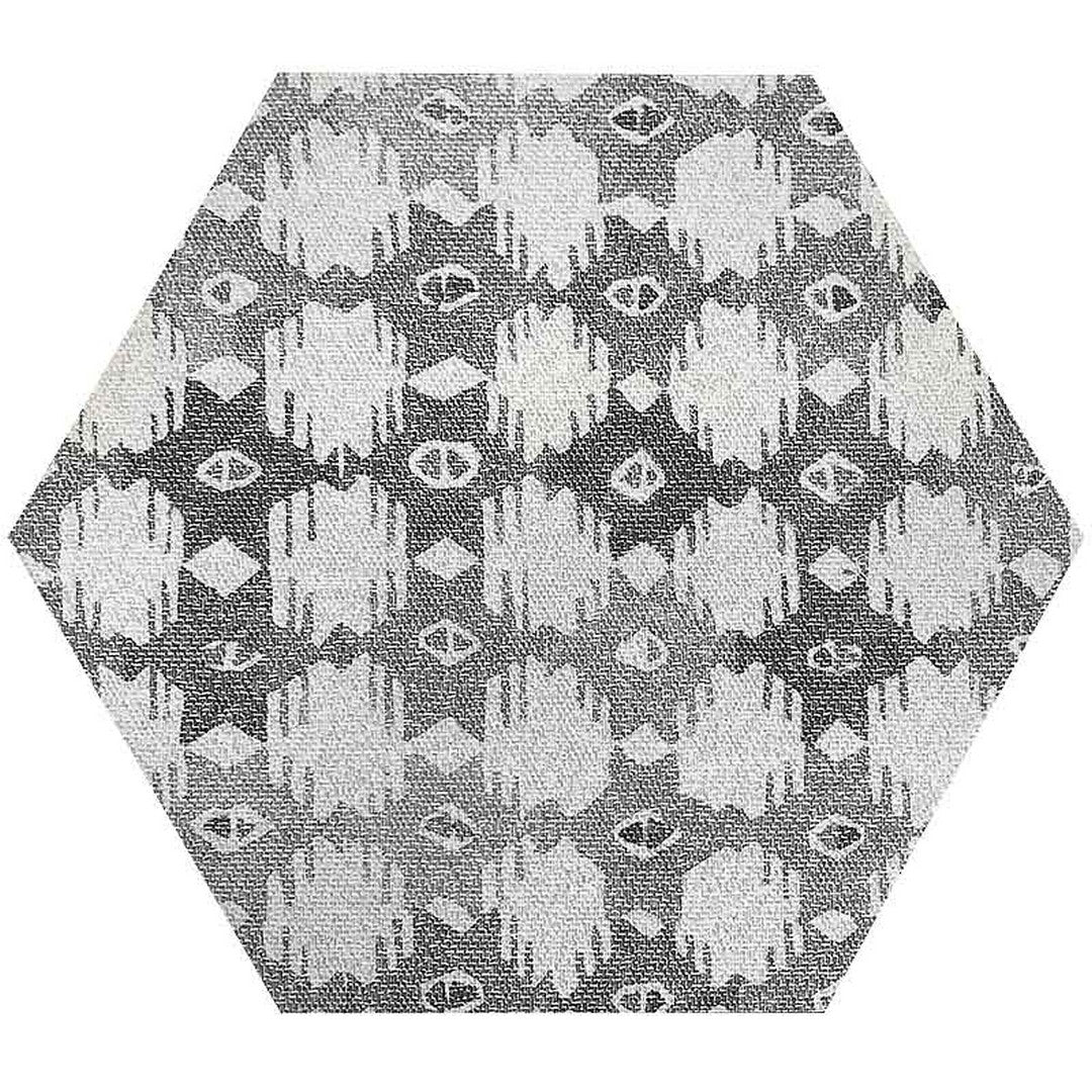 MiR Movement 10" x 10" Matte Hex Porcelain Deco Tile
