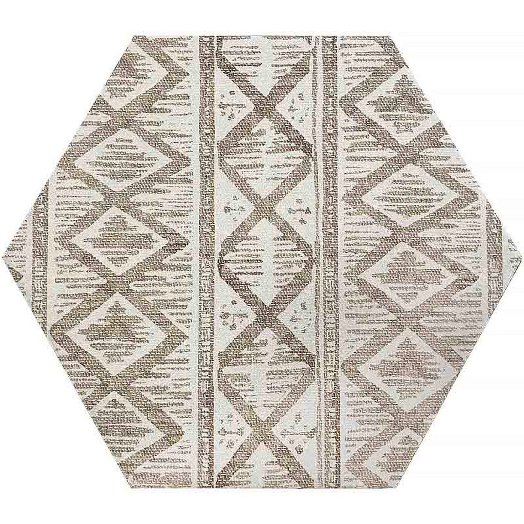 MiR Movement 10" x 10" Matte Hex Porcelain Deco Tile