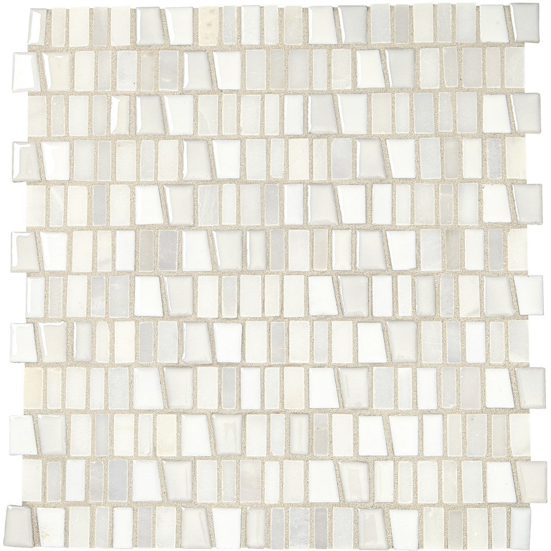 Marazzi Midpark 12" x 12" Matte Natural Stone 1" Random Trapezoid Mosaic