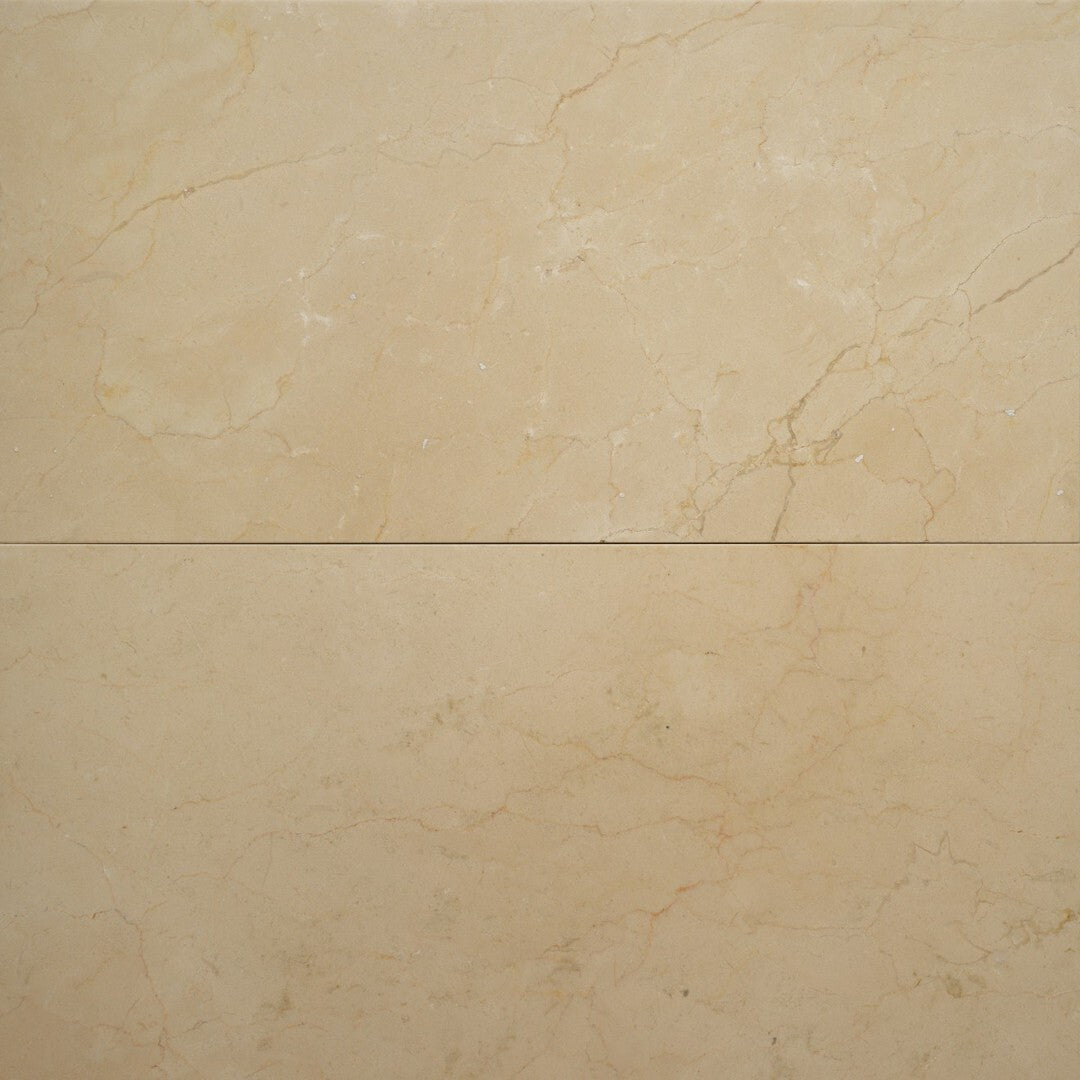 Bedrosians Marble Crema Marfil Select 12" x 24" Honed Wall Tile