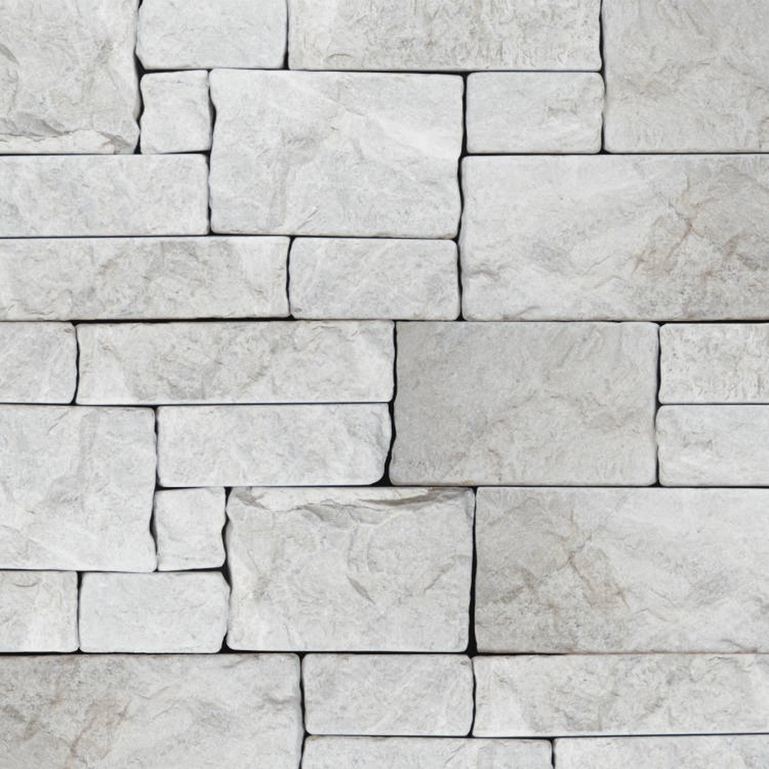 Bedrosians Marble 8" x 22" Wired Mesh Tumbled Ledger