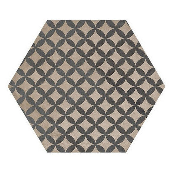 Marca Corona Terra 10" x 8.5" Matte Hexagon Deco Porcelain Tile