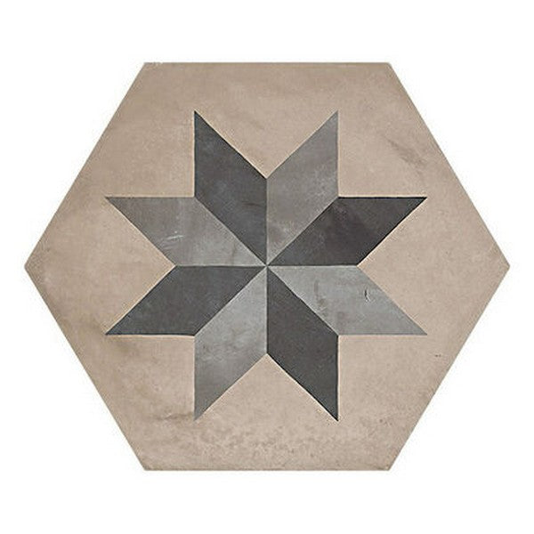 Marca Corona Terra 10" x 8.5" Matte Hexagon Deco Porcelain Tile