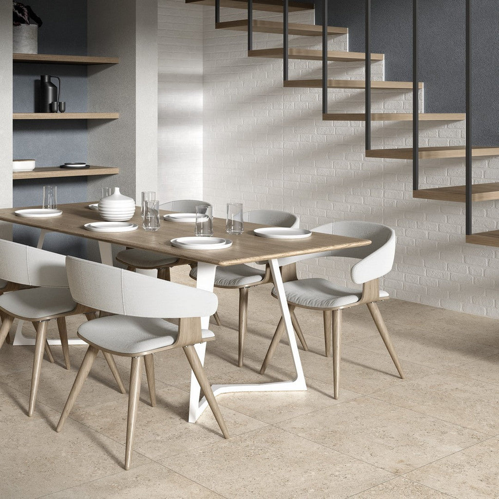 Tesoro Shellstone 24" x 24" Rectified Matte Porcelain Tile