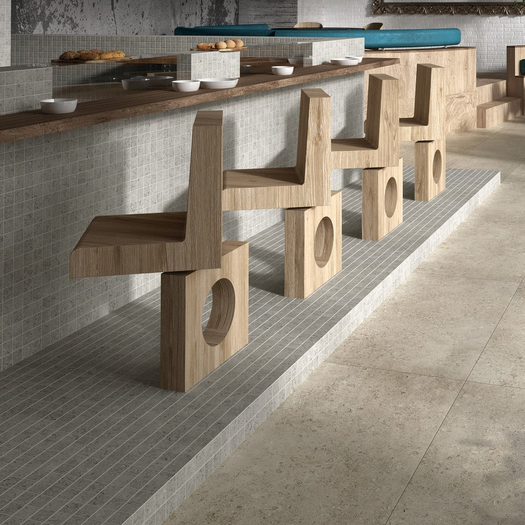 Tesoro-Shellstone-12-x-12-Rectified-Matte-Porcelain-3-Mosaic-Grey