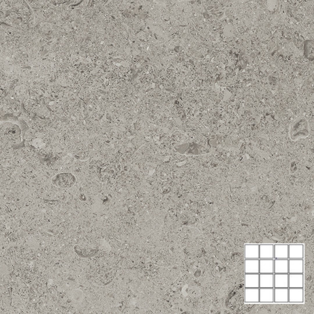 Tesoro Shellstone 12" x 12" Rectified Matte Porcelain 3" Mosaic