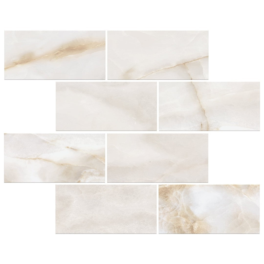 Milestone Onyx 12" x 12" Matte Porcelain 3x6" Brick Mosaic