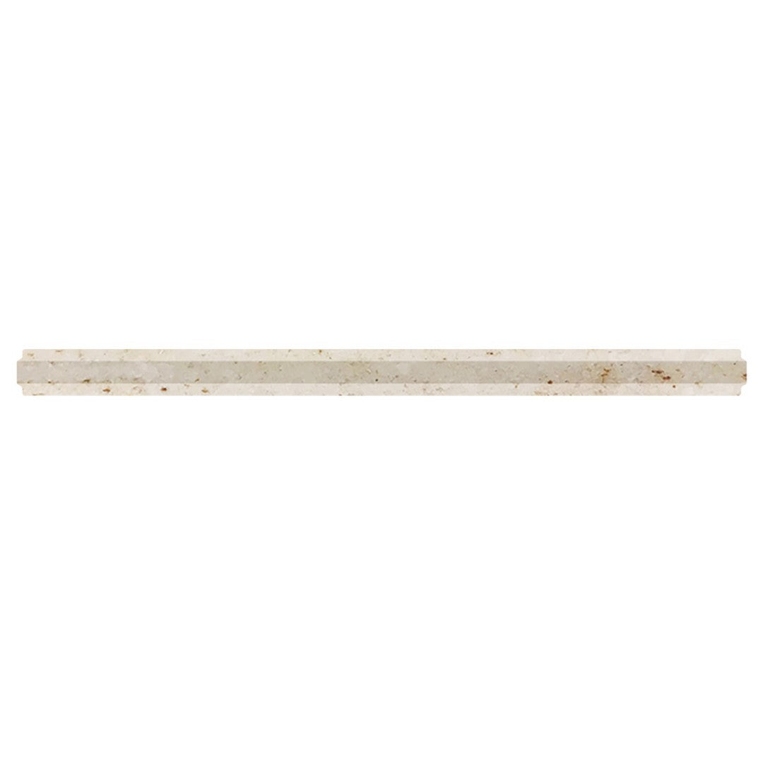 MiR Field Tile 0.8" x 12" Natural Stone Polished Metro Pencil Molding