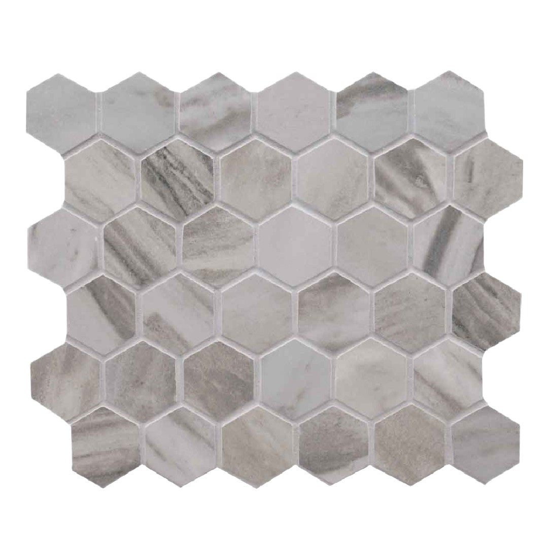 MS International Eden 12" x 12" Matte 2" Hexagon Porcelain Mosaic
