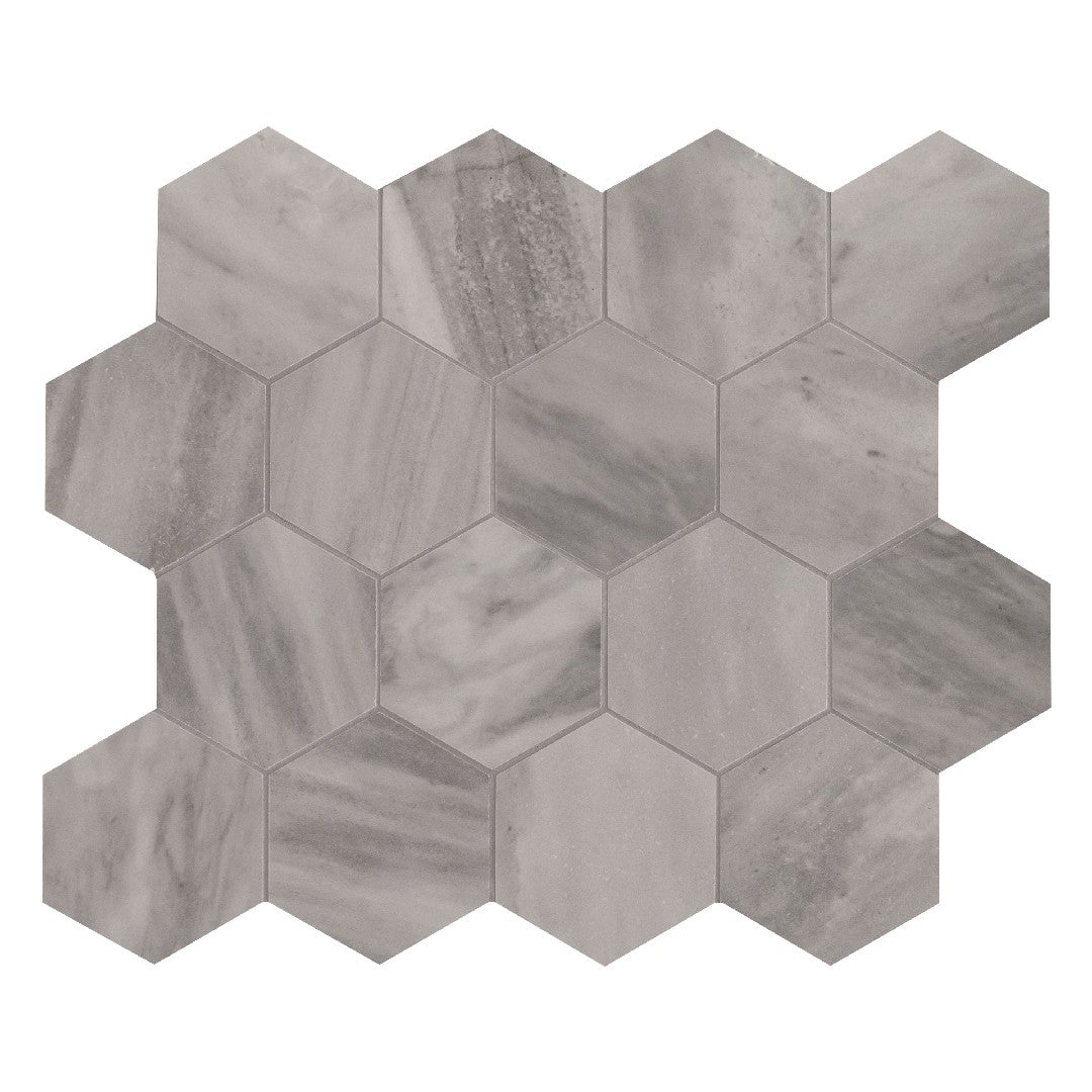 MS International Eden 12" x 12" Matte 3" Hexagon Porcelain Mosaic