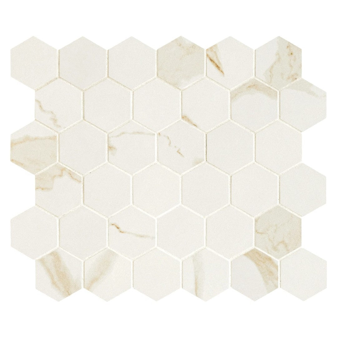 MS International Eden 12" x 12" Matte 2" Hexagon Porcelain Mosaic
