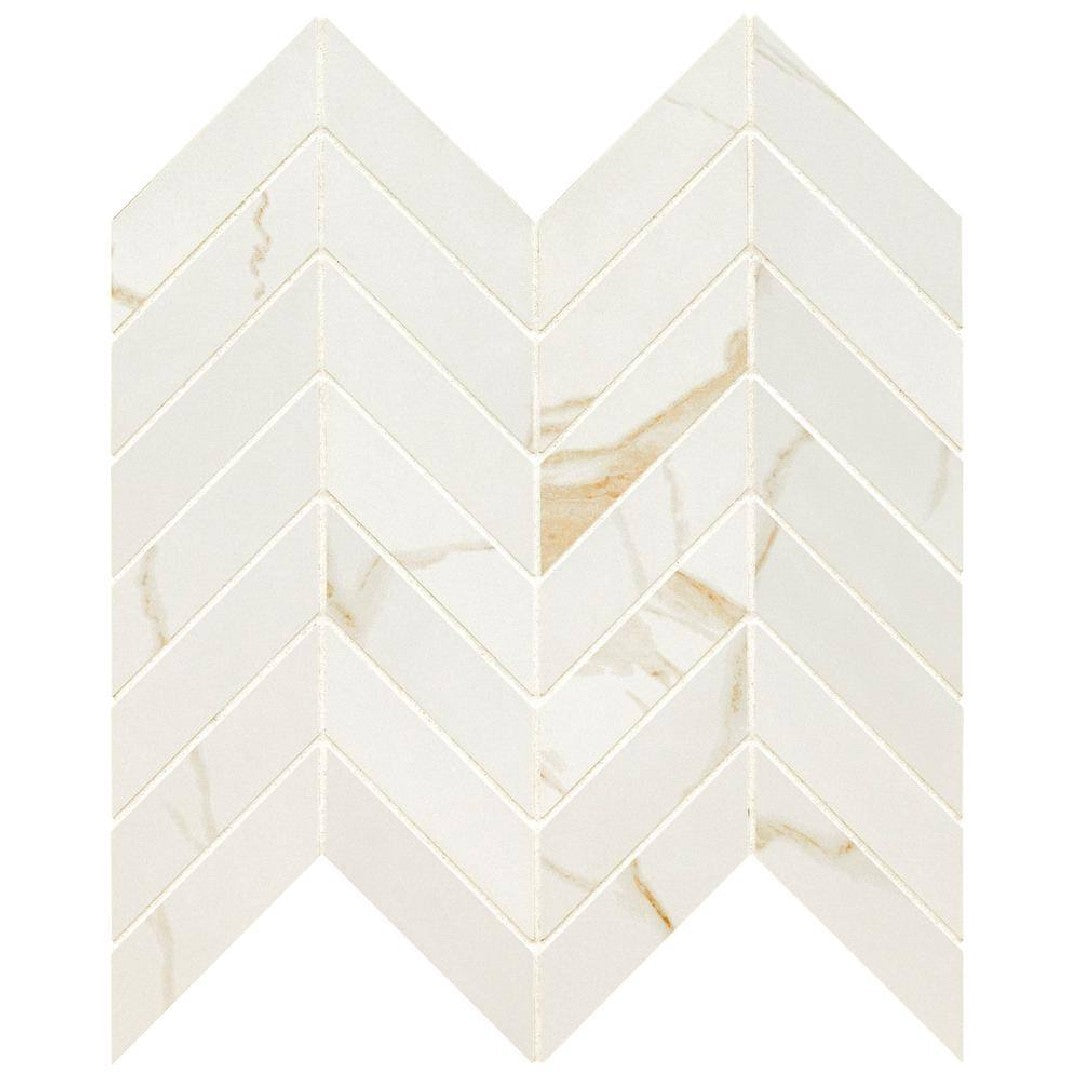 MS International Eden 12" x 15" Matte Chevron Porcelain Mosaic