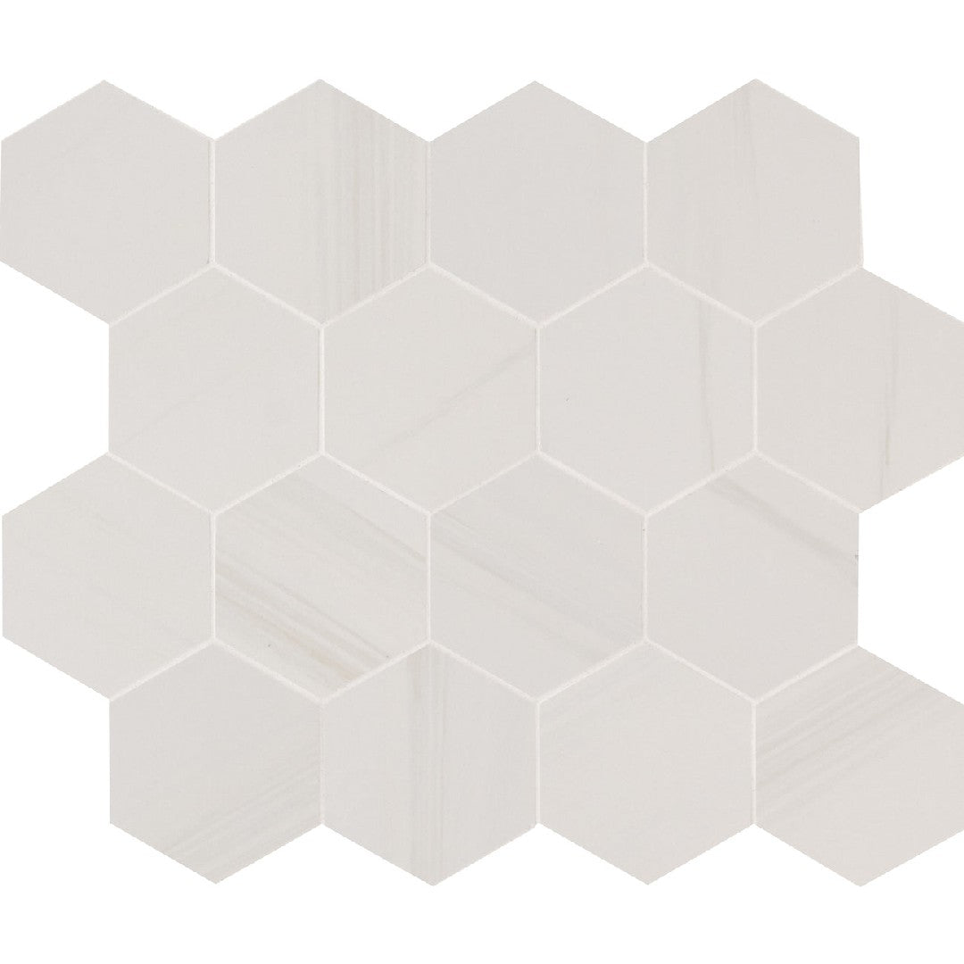 MS International Eden 12" x 12" Matte 3" Hexagon Porcelain Mosaic