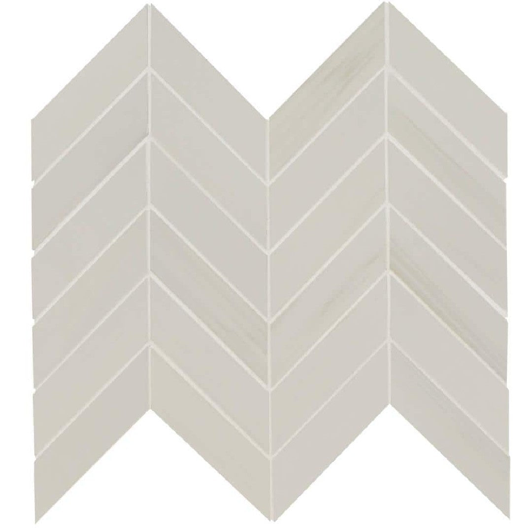 MS International Eden 12" x 15" Matte Chevron Porcelain Mosaic