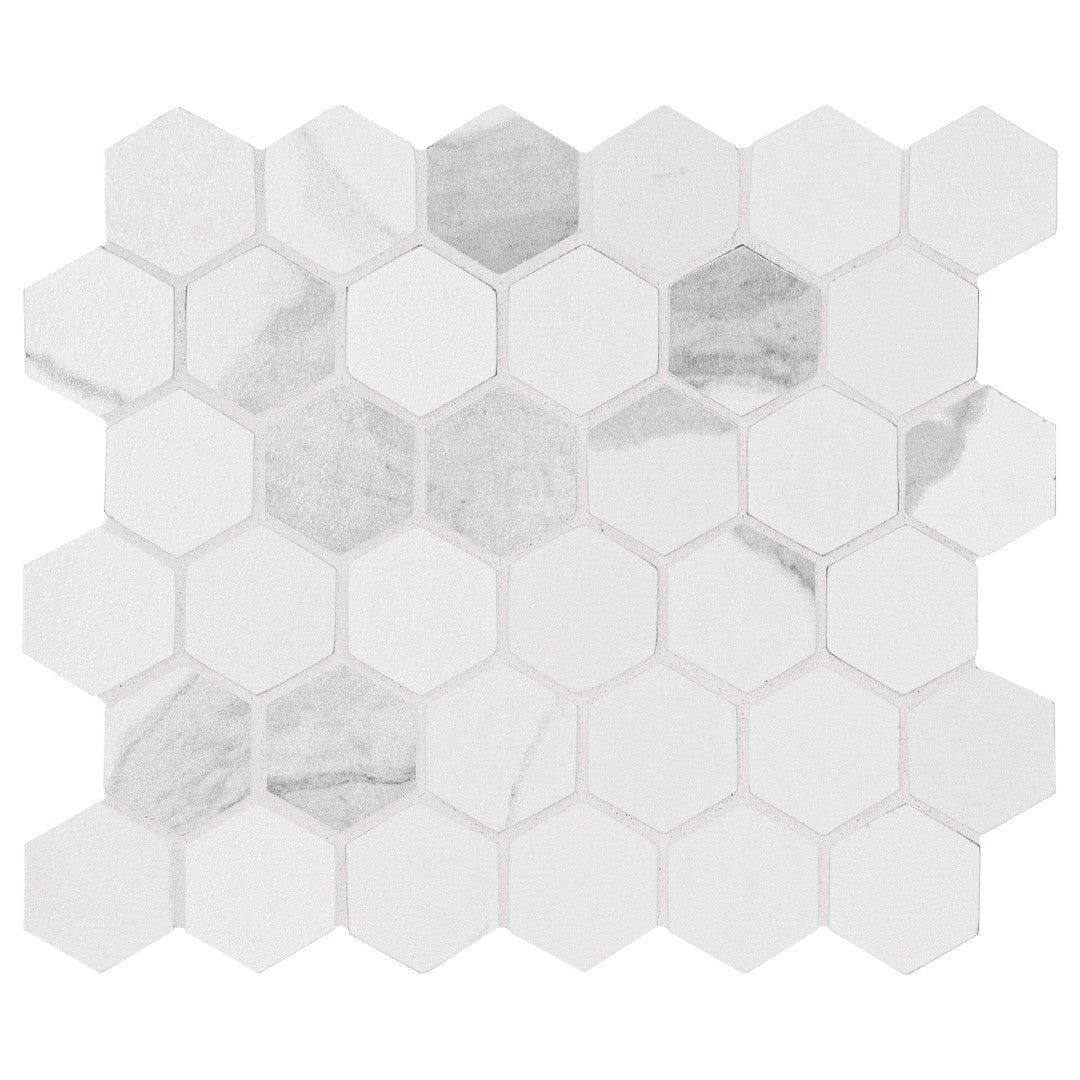 MS International Eden 12" x 12" Matte 2" Hexagon Porcelain Mosaic