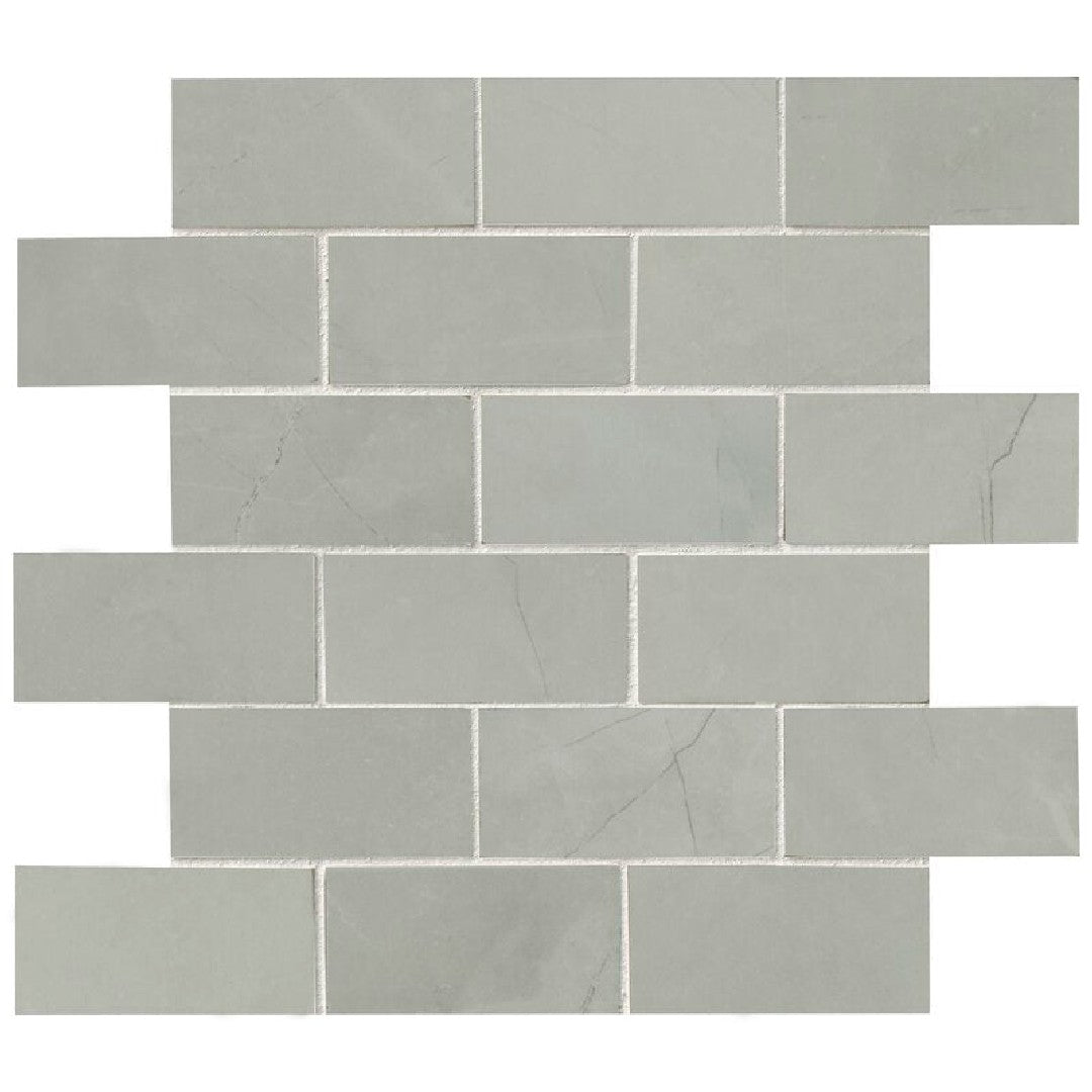 MS International Sande 12" x 12" Polished Brick Porcelain Mosaic