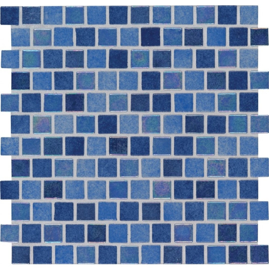 MS International Hawaiian 11.81" x 11.81" Staggered Glass 1" Mosaic