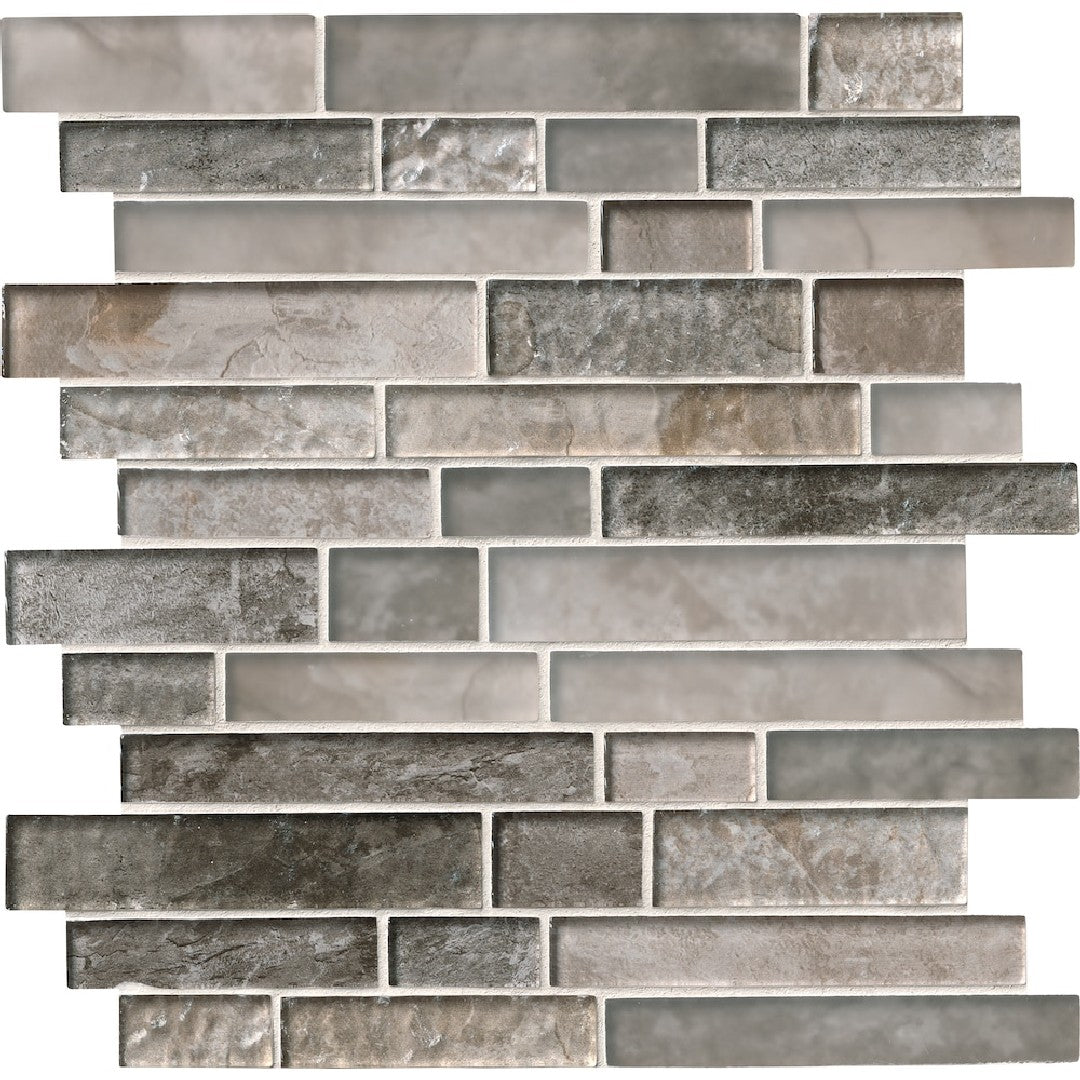 MS International Savoy 12" x 12" Linear Glass Mosaic