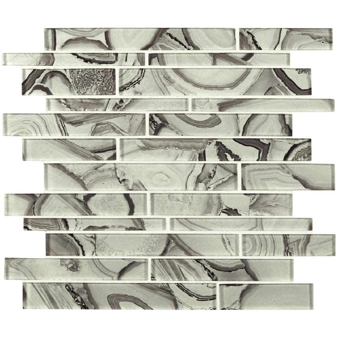 MS International Super Nova 12" x 12" Linear Glass Mosaic