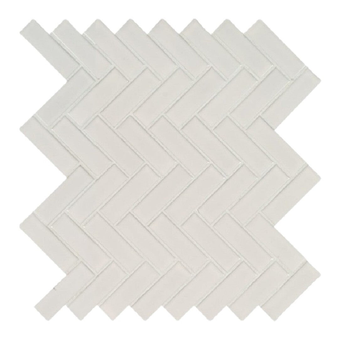 MS International Domino 10.83" x 12.2" Glossy Porcelain Mosaic