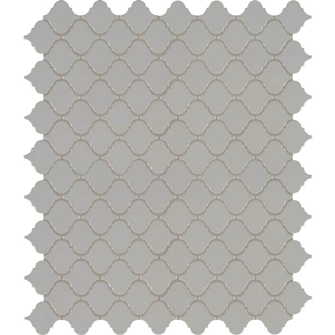 MS International Domino Retro 11.22" x 13.19" Glossy Arabesque Porcelain Mosaic