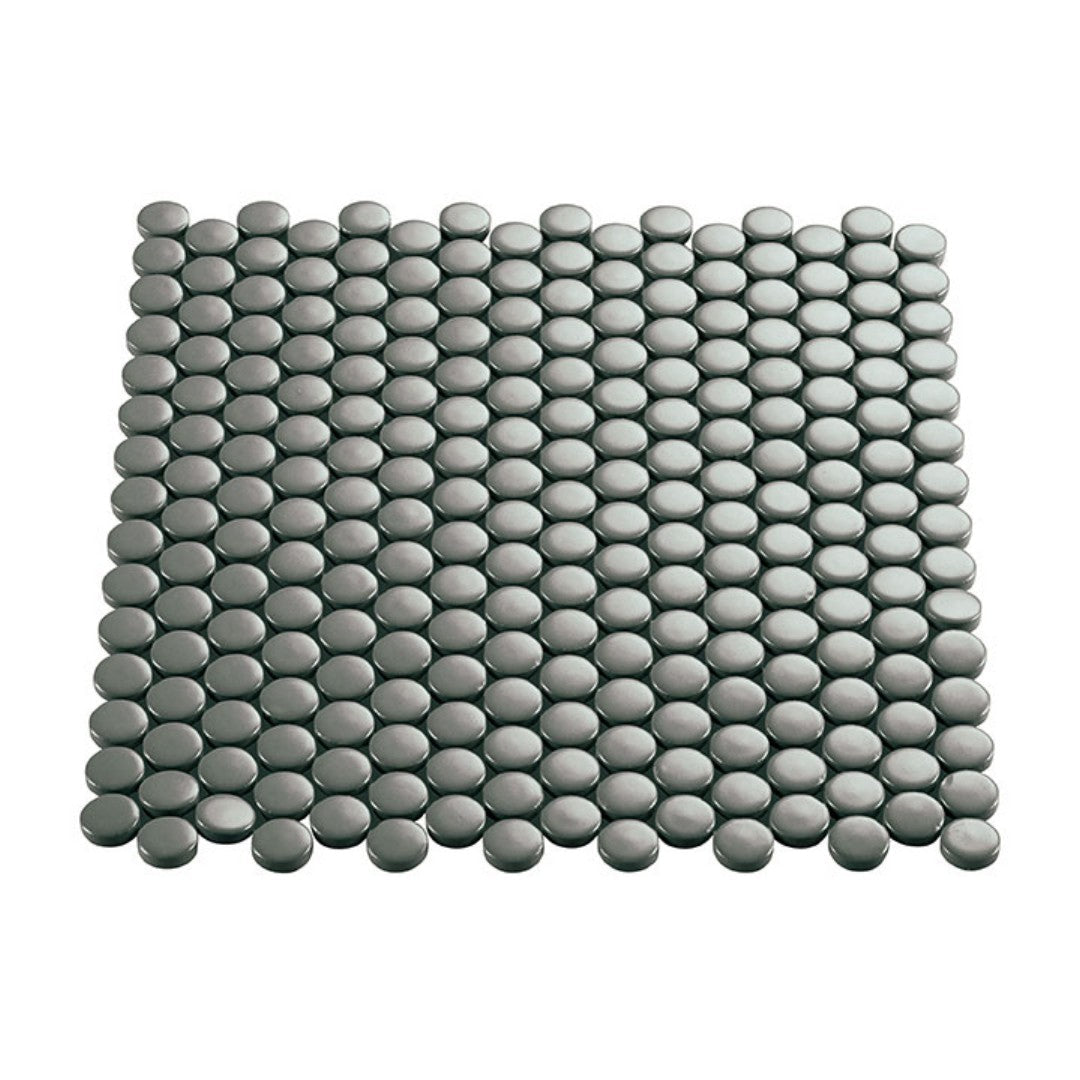 Crossville Multiplier 11.5" x 12.76" Gloss Porcelain 0.75" Penny Round Mosaic