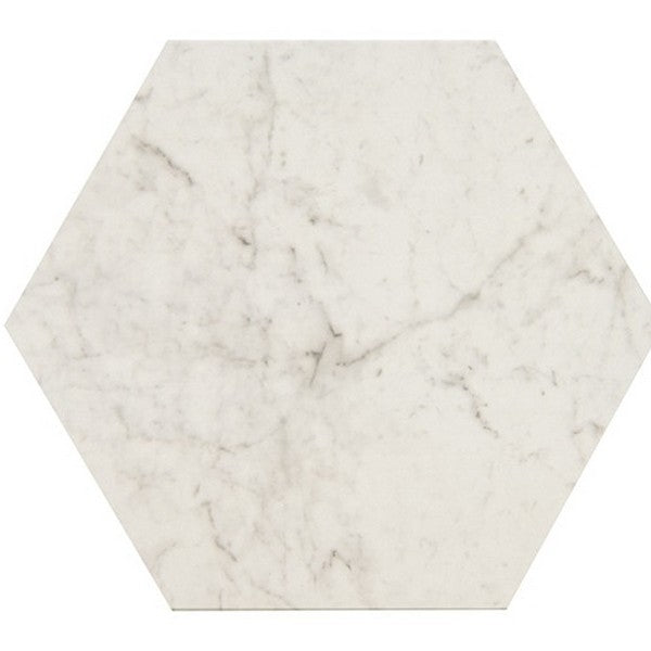 American Olean Mythique Marble 7.88" x 9.13" Matte Hexagon Porcelain Tile