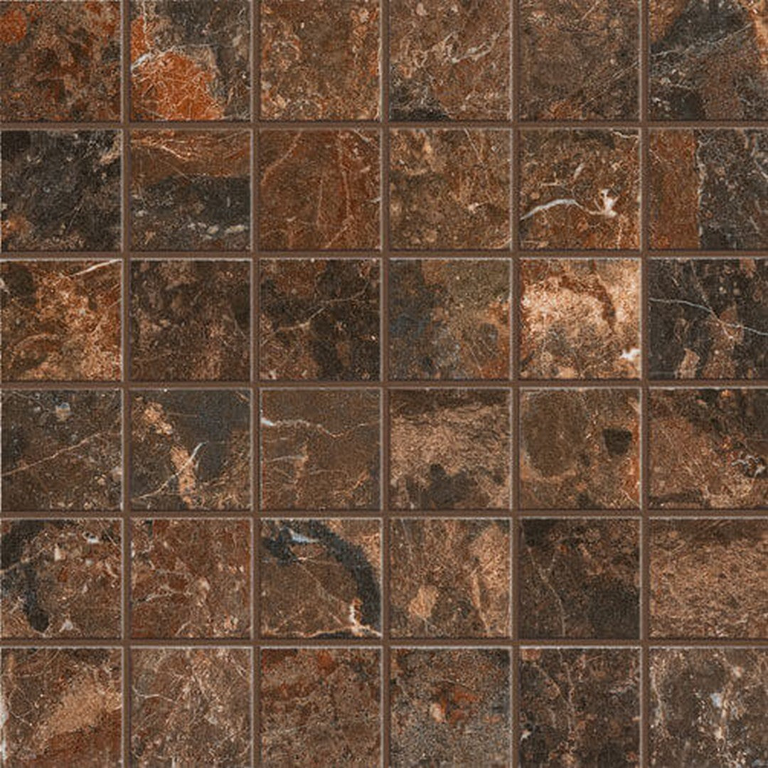 Happy Floors Mun 12" x 12" Matte Porcelain 2" Mosaic