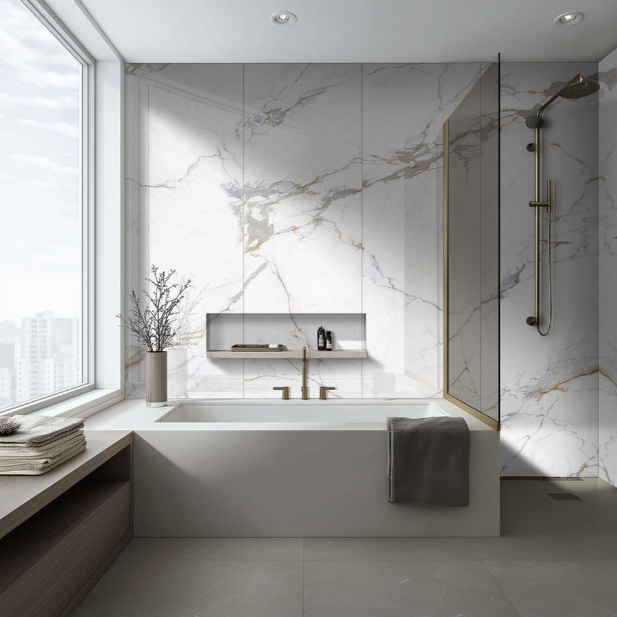 MS-International-Azure-Regal-Calacatta-32-x-72-Polished-Porcelain-Panel