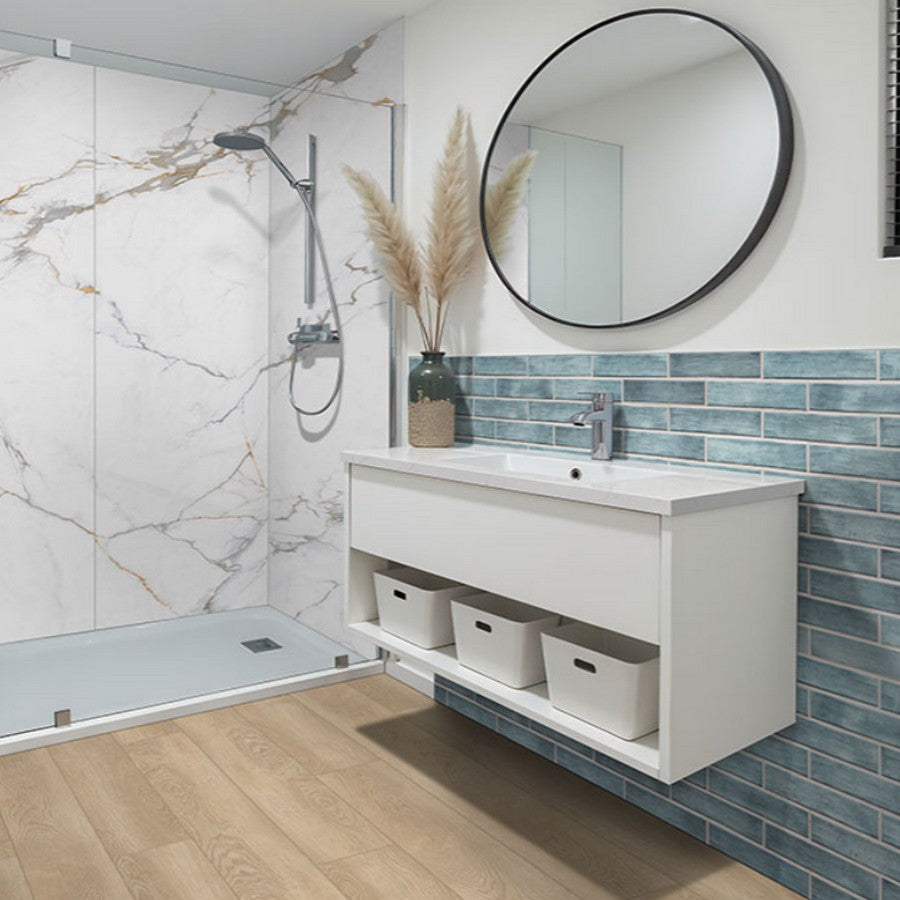 MS-International-Azure-Regal-Calacatta-32-x-96-Polished-Porcelain-Panel