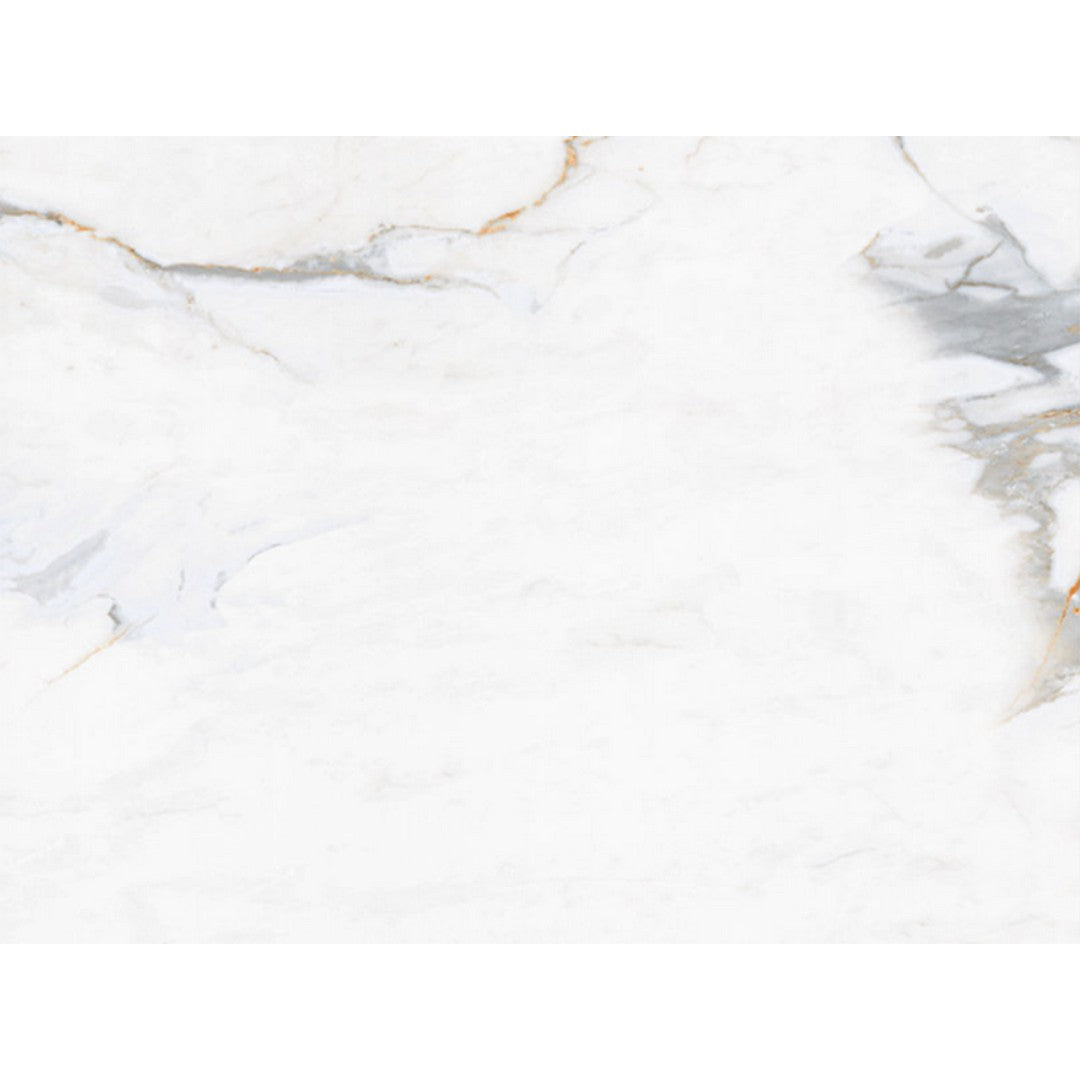 MS International Azure Regal Calacatta 32" x 96" Polished Porcelain Panel