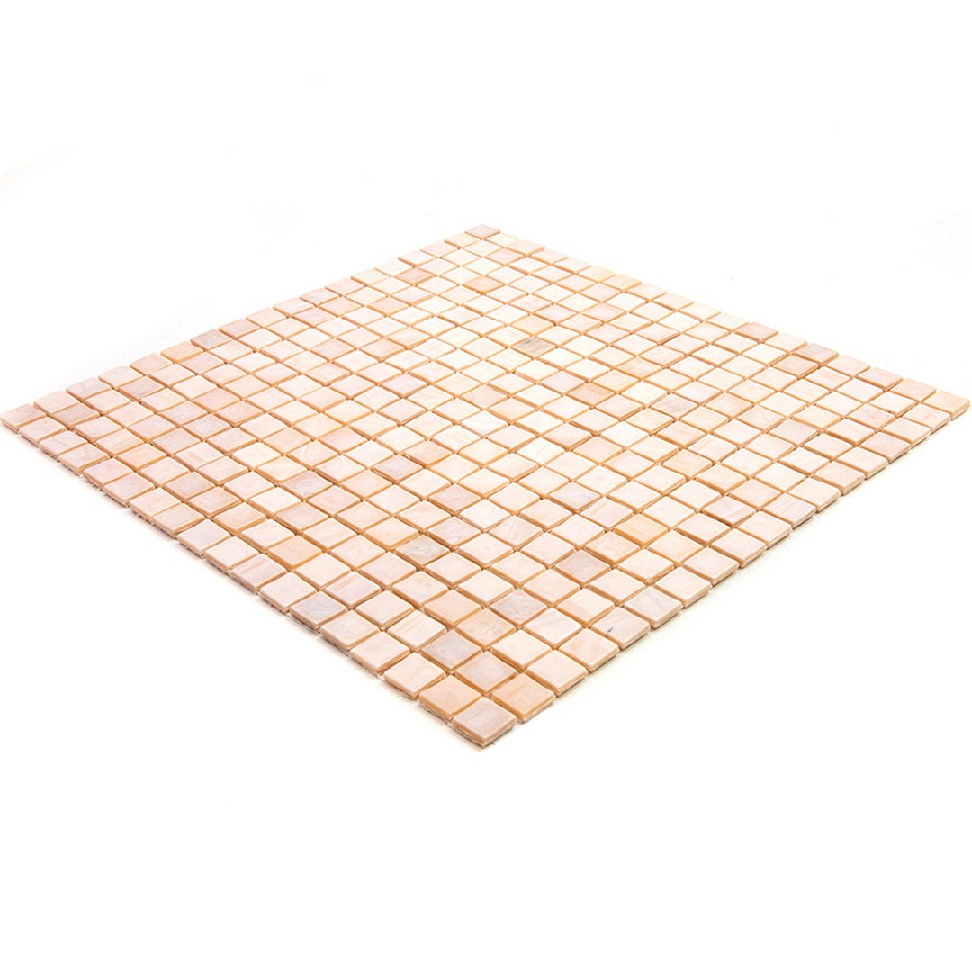MiR-Alma-Solid-Color-0.6-Nibble-Beige-11.6-x-11.6-Glass-Mosaic-Beige-(NA90)