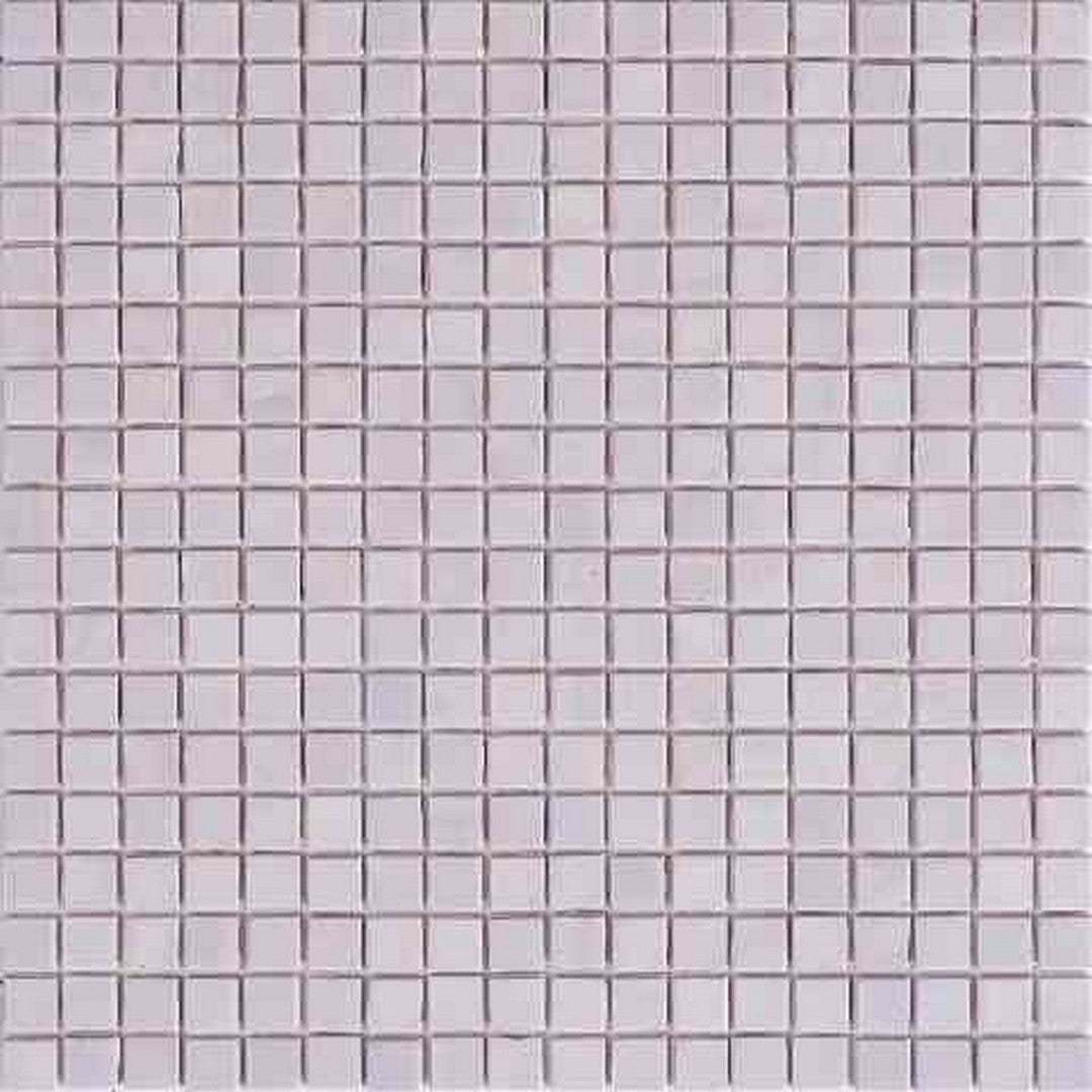 MiR Alma Solid Color 0.6" Nibble Red 11.6" x 11.6" Glass Mosaic