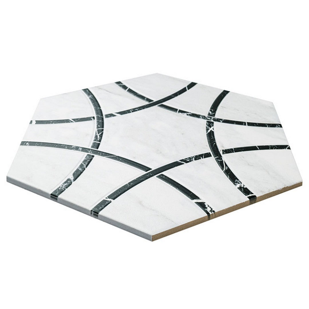 MS International Geoglam 11" x 13" Matte Hexagonal Porcelain Tile