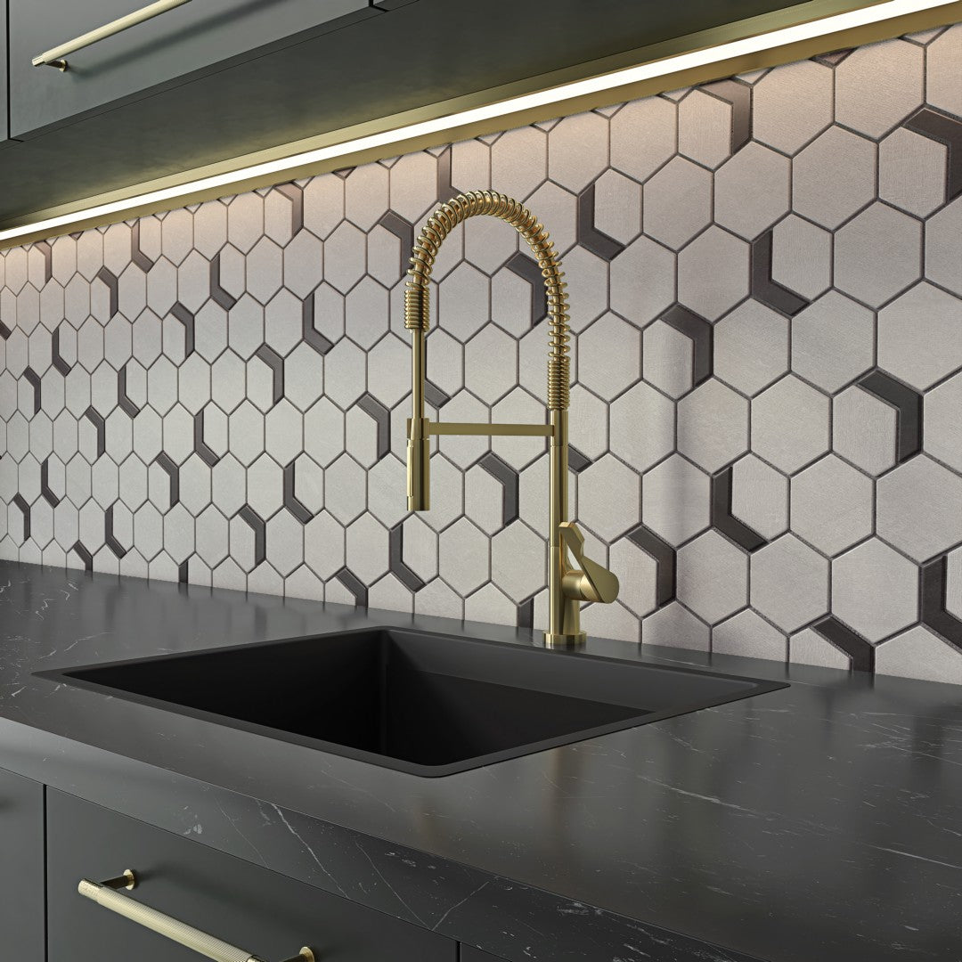 Crossville-Native-Metal-11-x-12-Unpolished-Porcelain-2-Hexagon-Mixed-Mosaic-Noble-Platinum-With-Iron