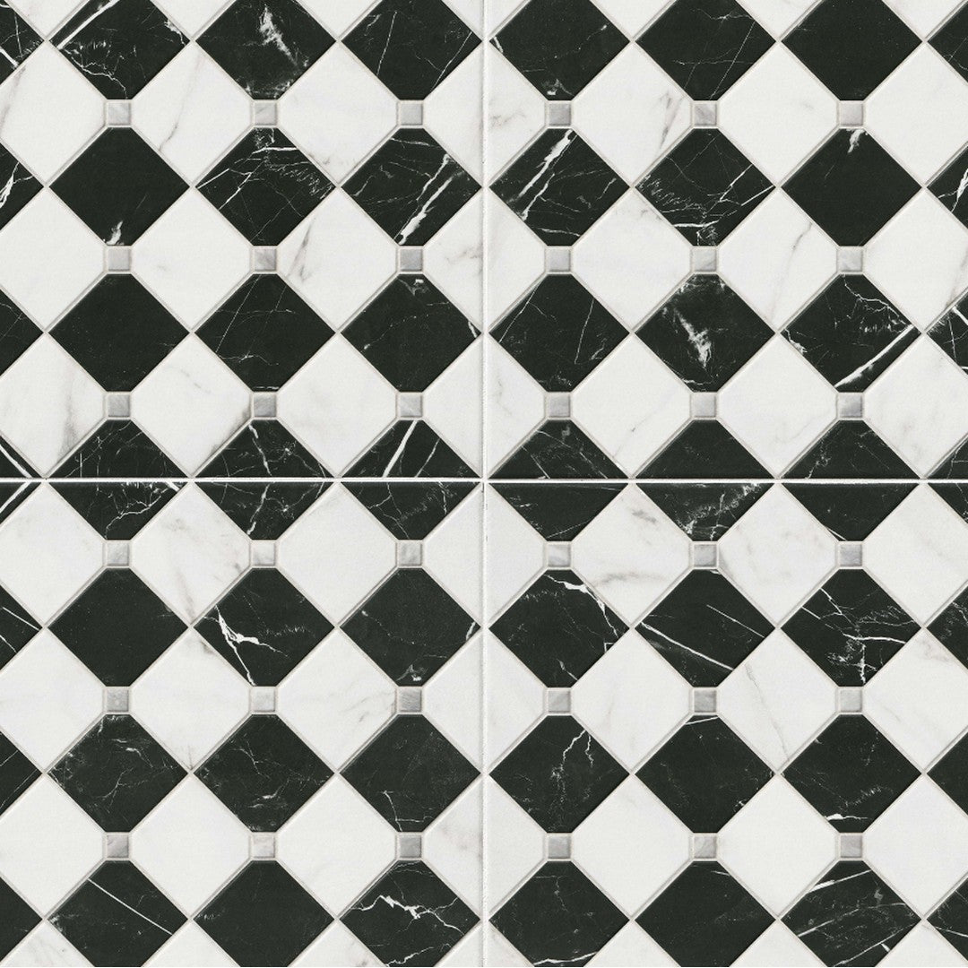 MS International Casa Tuxedo 17" x 17" Matte Porcelain Tile