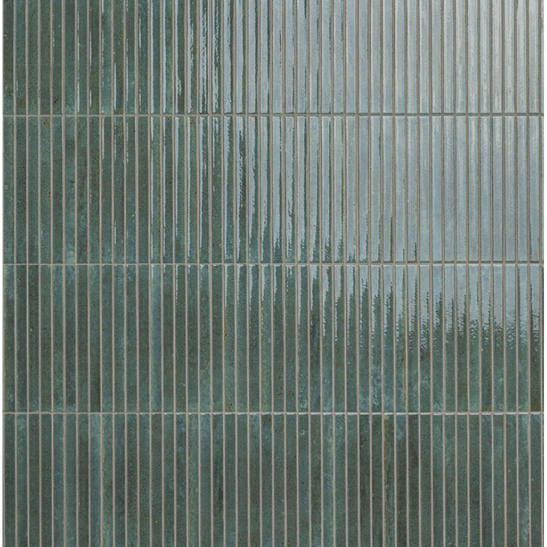 MS International Gems 5" x 10" Glossy Slat Look Fluted Porcelain Wall Tile