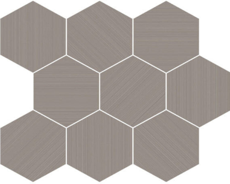 Happy Floors Neostile 2.0 11.5" x 14" Interlocking Matte Porcelain Hexagon Mosaic