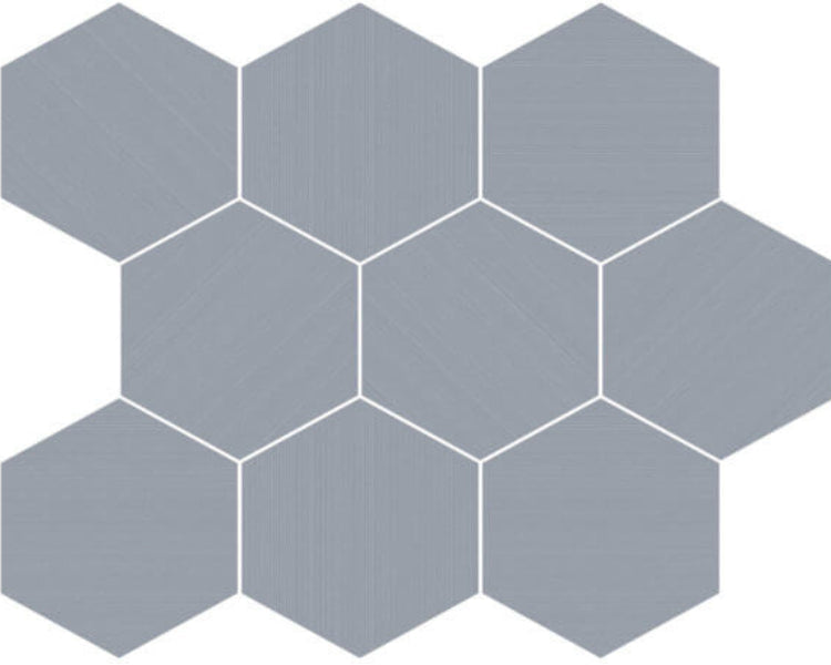 Happy Floors Neostile 2.0 11.5" x 14" Interlocking Matte Porcelain Hexagon Mosaic