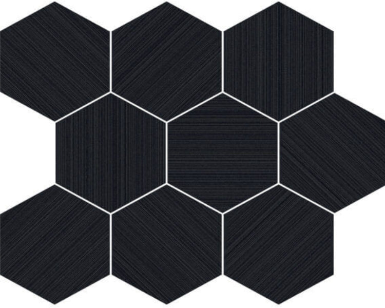 Happy Floors Neostile 2.0 11.5" x 14" Interlocking Matte Porcelain Hexagon Mosaic