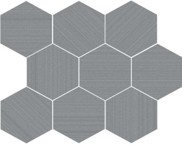 Happy Floors Neostile 2.0 11.5" x 14" Interlocking Matte Porcelain Hexagon Mosaic