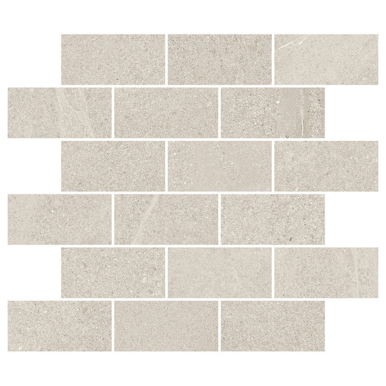 Del Conca USA New England 12" x 12" Glazed Porcelain Brick Mosaic