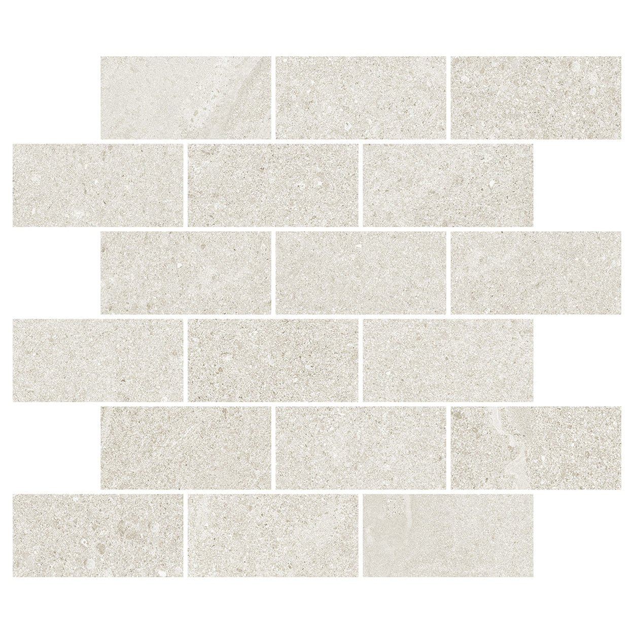 Del Conca USA New England 12" x 12" Glazed Porcelain Brick Mosaic