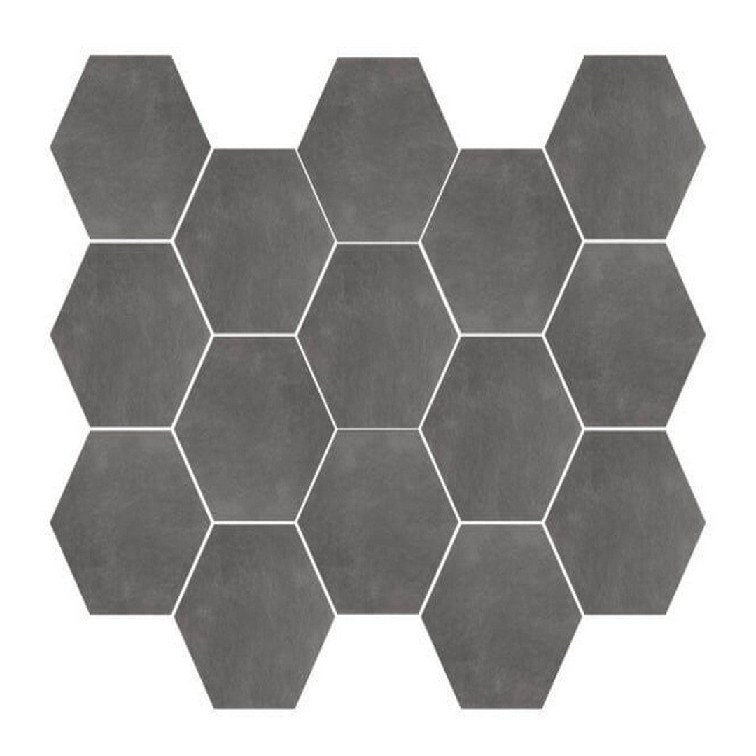 Happy Floors Newton 10" x 14" Hexagon Natural Mosaic