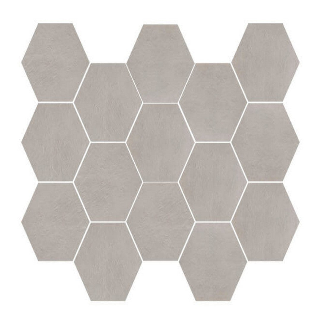 Happy Floors Newton 10" x 14" Hexagon Natural Mosaic