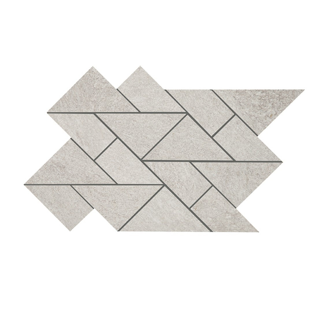 Crossville Owen Stone 8.55" x 14.65" Leathered Porcelain Multi Shape Mosaic