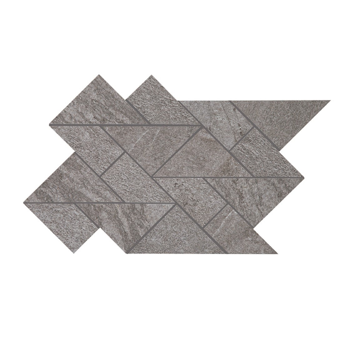 Crossville Owen Stone 8.55" x 14.65" Leathered Porcelain Multi Shape Mosaic
