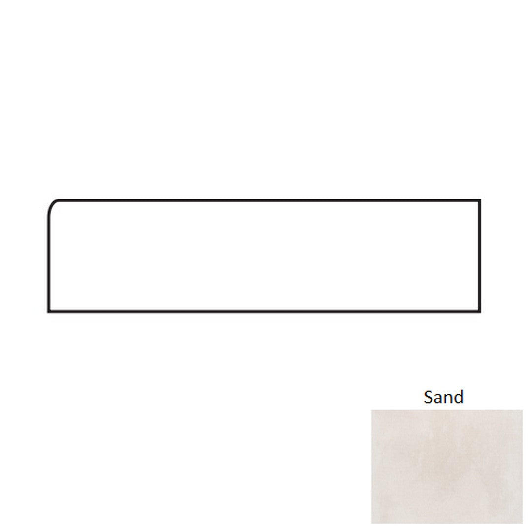 Tesoro Fusion Fabric 3" x 24" Matte Porcelain Bullnose