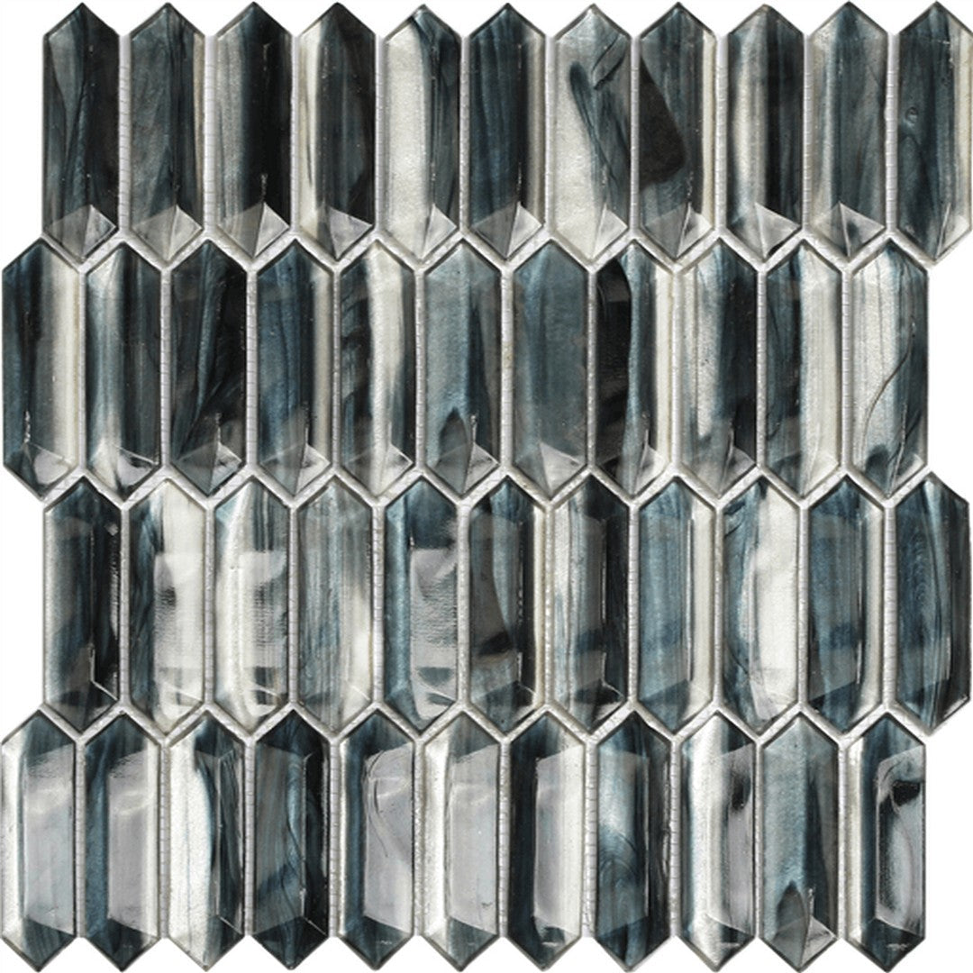 Happy Floors Tortuga 11.6" x 13.7" Matte Marble Mosaic